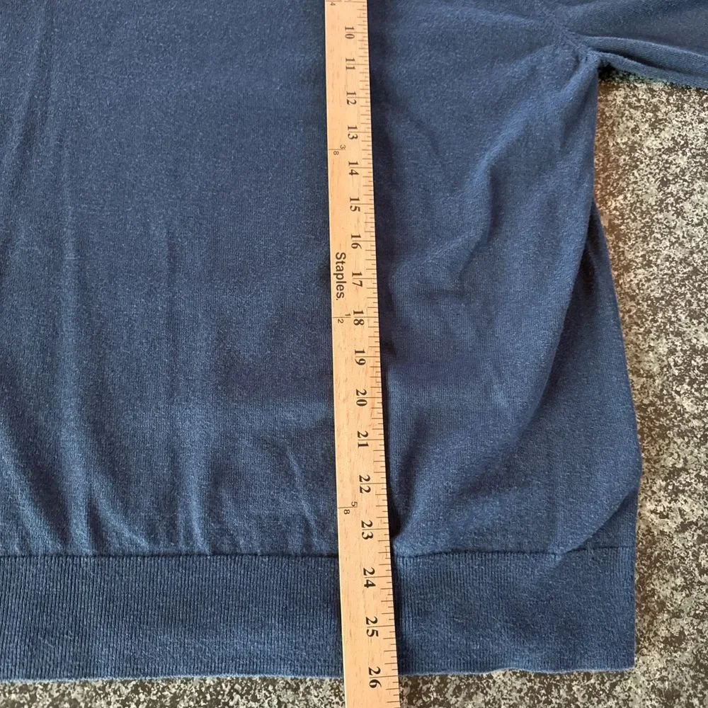 True Religion HS LS Crewneck‎ Sweater blue pullover Men's Size M